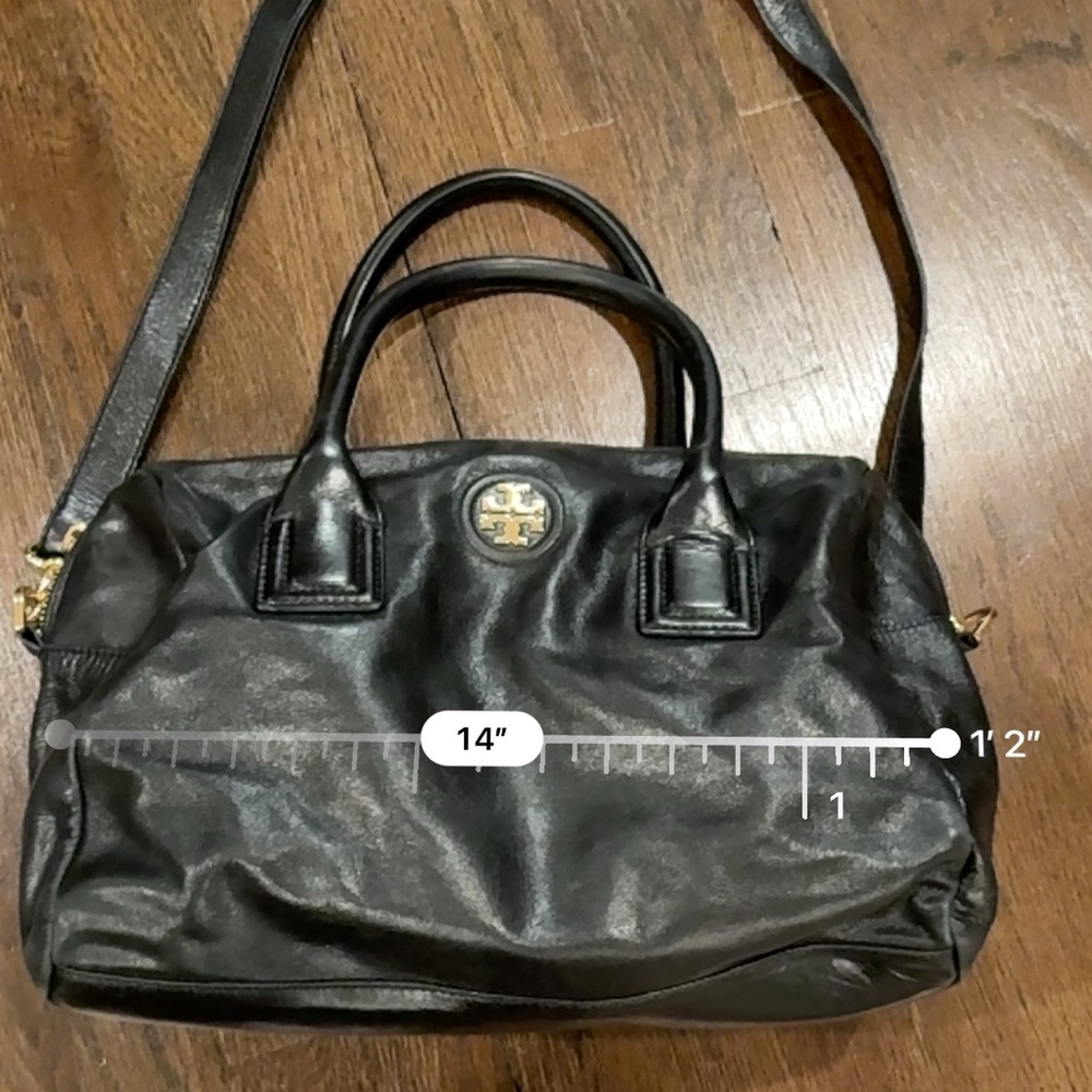Tory Burch Black Leather Satchel